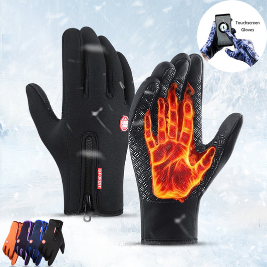 Winter Gloves Touch Screen Riding Motorcycle Sliding Waterproof Sports Gloves With Fleece - Rhino Lifestyle