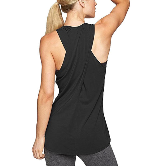 Yoga Shirt Active-Tank-Top Sports-Vest Racerback Gym Fitness Workout Women's Sleeveless - Rhino Lifestyle