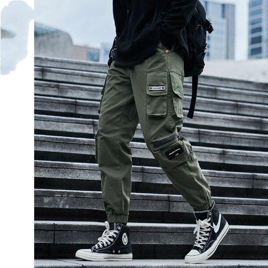 High Street Overalls Men autumn And Winter New Men's Trousers Teen Fashion Brand Casual Pants Men - Rhino Lifestyle